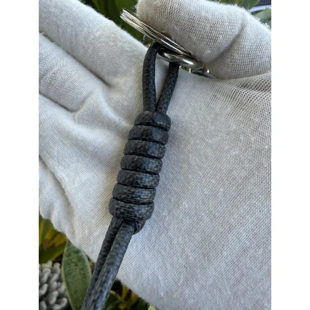 Louis Vuitton Graphite Rope Bag Charm & Key Holder Authentic with Box & Dust Bag